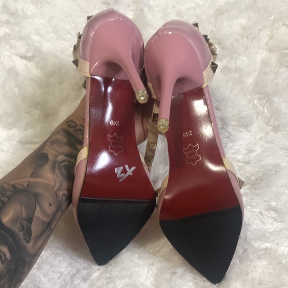 Shishang Girl Studded pink pumps - Picture 4 of 7